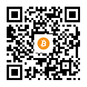bitcoin:15yrTh46QvTQ96uYCg8rGGifSBKjoQet1g black Bitcoin QR code