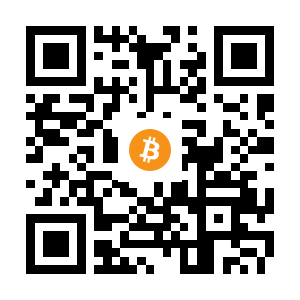 bitcoin:15zURfHqmQguB18XSZkqtbcBu76Bgnw2aW black Bitcoin QR code