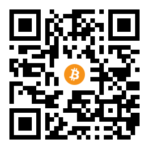 bitcoin:161h4rufDkWrPXLnjDSv7g4qLNkfWVKwun black Bitcoin QR code