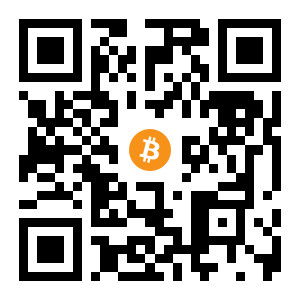 bitcoin:161xuwF8tfwY2FMtfebRjnAmESvcnKirnd black Bitcoin QR code