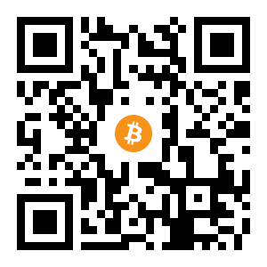 bitcoin:161yF14bLBSsj23QLfhyU3t2cz1bPmYib4 black Bitcoin QR code