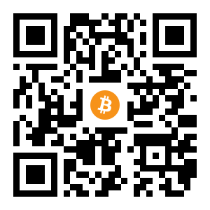 bitcoin:1624R8FDyNgNJQ8idx7EWLXY69HwriWDwu black Bitcoin QR code
