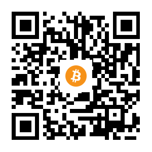 bitcoin:163ZNWc62LoacU2HaoyLFTT4ZkNmpmHyUk black Bitcoin QR code