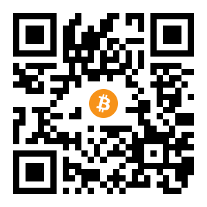 bitcoin:163w7PJA7zW24eaF8tsfvgkmM6LHEkZatK black Bitcoin QR code