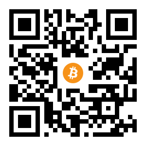 bitcoin:168CT8Uzn7sujiKkugK39GpMxK7PpMnqAn black Bitcoin QR code