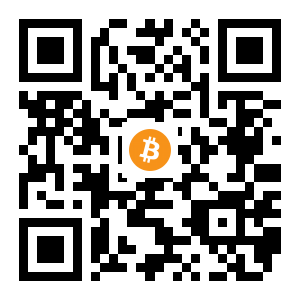 bitcoin:16APMJkE7TJfHFLQyWS7CX8RxvbL5TueKK black Bitcoin QR code