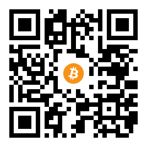 bitcoin:16AXjm7HgVQLTWRoVamo5MYLncZ6auY1zb black Bitcoin QR code