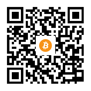 bitcoin:16CWkn8KPPhhXDQmzD4hrYm33LCFJV4ke4 black Bitcoin QR code