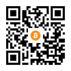 bitcoin:16DC4WiZrnoBp5mp9rxRret1FVhVGd4nHz black Bitcoin QR code