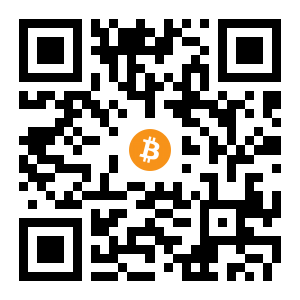 bitcoin:16F4LT1uiNpQaqAMMUNtngVVfJs3jpPZrA black Bitcoin QR code