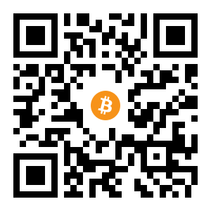 bitcoin:16FfEDME2TLMNvDfb8mwi87b3MyFFCdNQM black Bitcoin QR code
