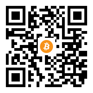 bitcoin:16GDsHfbo22VMeM6yapyvS5rboihXYFk3w black Bitcoin QR code