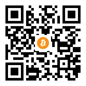 bitcoin:16GMGsa58zmrta6nJdyiE2uxy5Daytp64A black Bitcoin QR code