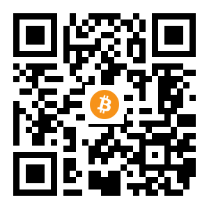 bitcoin:16GU2NMGXnvQwoCLyjp1yDBhgMR52TGJ6A black Bitcoin QR code