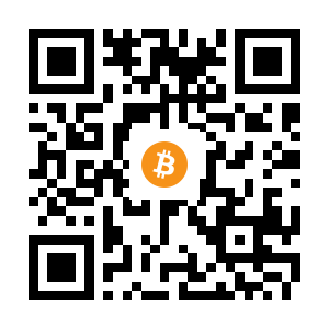 bitcoin:16H2Fe9MgxZ1jXW3TaXbgWh3SJfwyxQUTp black Bitcoin QR code