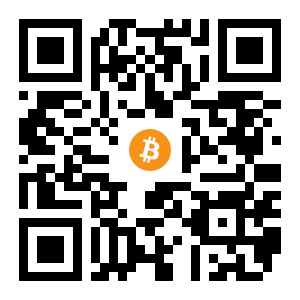 bitcoin:16HPbsgNUvCJcGCx4B3yuTBewqCqf3RYQG black Bitcoin QR code