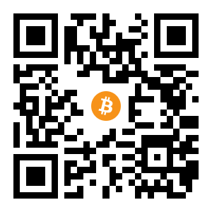 bitcoin:16LVZEFxyTbkj34JoB331NB8Vkmz5nuLQe black Bitcoin QR code