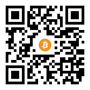 bitcoin:16LnkFtxBT1GMiGSfFog6YPioaA1xZAKwd black Bitcoin QR code