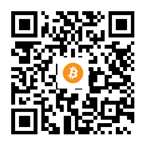 bitcoin:16MAvibSRvgAiro6VU6Z5h2Wb5oRTBtVom black Bitcoin QR code