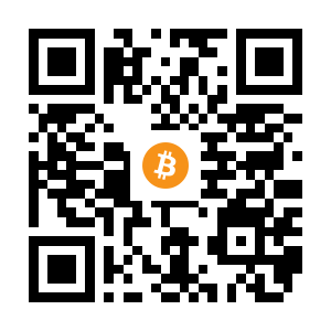 bitcoin:16MgcLzpPdonNBjyfdfWFgWK4bazHC6k7E black Bitcoin QR code