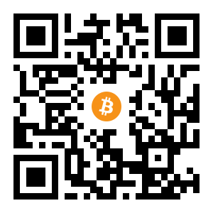bitcoin:16PJ3HuJMULUf5KsgDCV3FA9CNb38aXtro black Bitcoin QR code