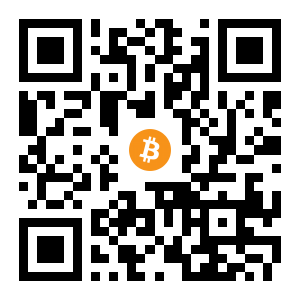 bitcoin:16Q43rVSegRP15Po52CgfjEkoJeyHWzw59 black Bitcoin QR code