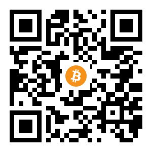 bitcoin:16Qf5DCfrQ916f6g6uUgQDmFEA7BNaL9gT black Bitcoin QR code