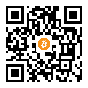 bitcoin:16R1TdYjun7NWvAxYRLjN2PDo6c9eCpjpF black Bitcoin QR code