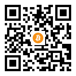 bitcoin:16RqdLcioR9Jhge4ufTwaPcePAkEXnphG5 black Bitcoin QR code