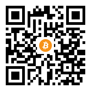 bitcoin:16SqDPtSPQqNUjFY4ucSNuV9Z8v5hAyL4V black Bitcoin QR code