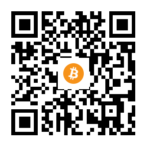 bitcoin:16SubqvwdF99JDn3LsuwYeLLLx8aMo8X3h black Bitcoin QR code