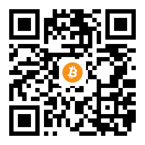 bitcoin:16TWrFWFVUCx7En5QnuKefZg7ZbFpLxsqY black Bitcoin QR code