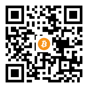 bitcoin:16USFqSr9bagVEm2a3uP8pxZJ32QpSi4n8 black Bitcoin QR code