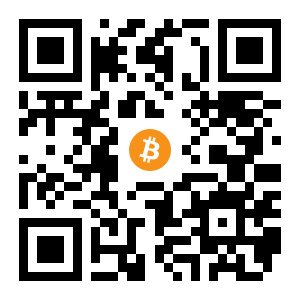 bitcoin:16V1nZN8VZb3sRgTQskG3nYVFF9Yix5FfB black Bitcoin QR code