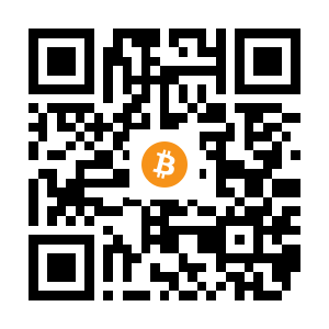 bitcoin:16V7PZLobrUvywHLd4vHNxxLAbNNJ7UAow black Bitcoin QR code