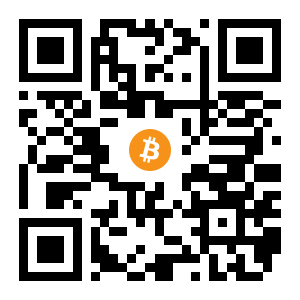 bitcoin:16VfLfkBFZx5uRR5L1AecU8HCWBhvDkf3Z black Bitcoin QR code