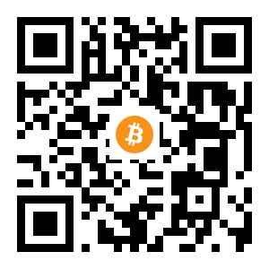 bitcoin:16VgvJcwETAQcTty87ViW2x2iniHcxPWA8 black Bitcoin QR code