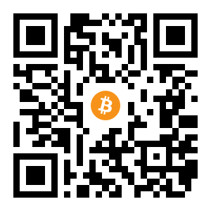 bitcoin:16WKQtUcrHhP5ocpfpHmiV7AirkJrPvpy9 black Bitcoin QR code