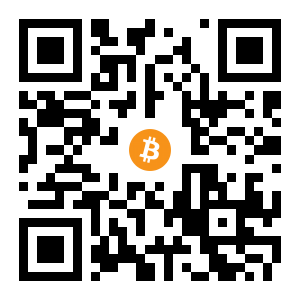 bitcoin:16YQoyzZD9ixxCS8Gayop6exiJ9m26qkJn black Bitcoin QR code