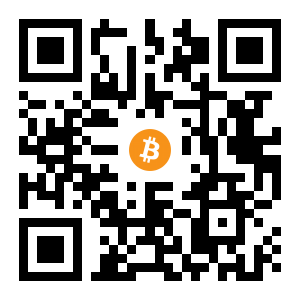 bitcoin:16aQfS8CSfME6njkLaVMXzup14q8mQCksG black Bitcoin QR code