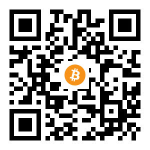 bitcoin:16cPe18EEzNs444fLh2jKecAe1uUxKfrzE black Bitcoin QR code
