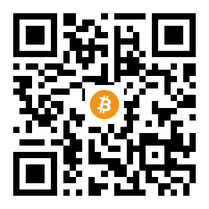 bitcoin:16dKJYFTM82osC2mLVW3T8pDDatr3pBaY7 black Bitcoin QR code