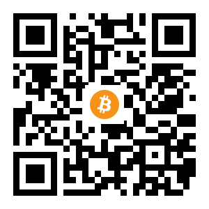 bitcoin:16e4nuuFxjWm2YVc71cfFK61MWnZ3pm87B black Bitcoin QR code