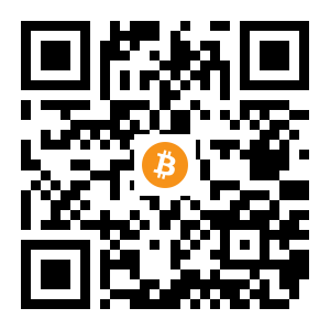 bitcoin:16eSwG6Pp7V6qBEf8GZC7CgzBoVwiyAnNk black Bitcoin QR code