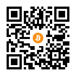 bitcoin:16eb9xLzokJjL6vAemdGn8R7WhWTrGhjPS black Bitcoin QR code