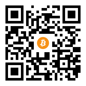 bitcoin:16f8DpaDVusBRadm3RDFGub5qoYRdH7e8n black Bitcoin QR code