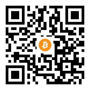 bitcoin:16fRTDFrYGad6BTi7wNj9rtWGdzKePt8JY black Bitcoin QR code