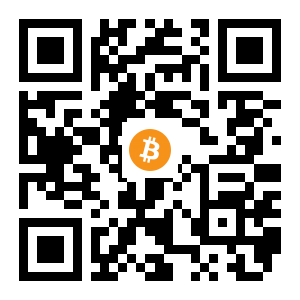 bitcoin:16gKRbtUUewvWmkqmXyrYLdw1LKb9smBds black Bitcoin QR code