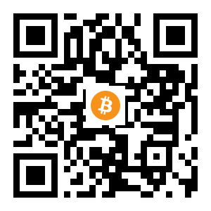 bitcoin:16hRPJt5UetxbAHMrHZVuEMeLQmb2BygnT black Bitcoin QR code