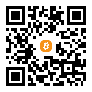 bitcoin:16iB1KPn7ip928JUD92m5YsT3d1XmW5uoy black Bitcoin QR code